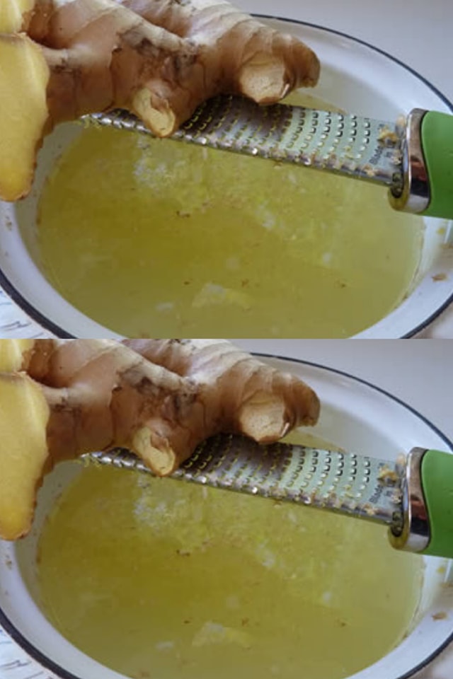 Ginger infusion for permanent fat removal from the stomach and legs