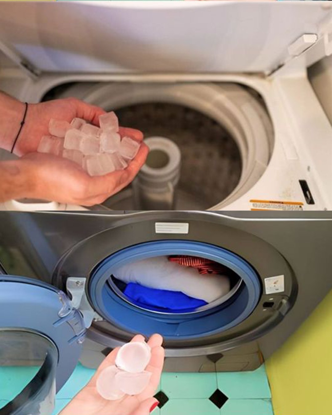 The Ice Cube Laundry Hack: A Game-Changer for Washing Clothes