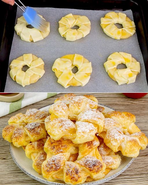 Apple pie made from puff pastry: delicious and easy to prepare You only need an apple and puff pastry to make the best sweet ever!