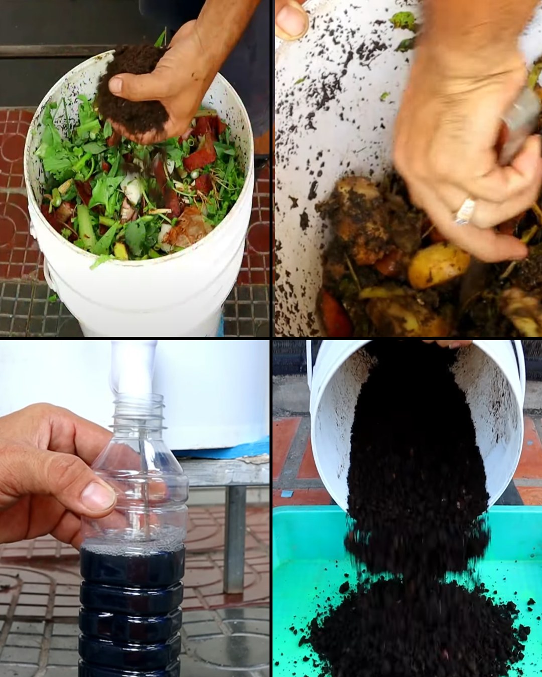 How to Make Kitchen Waste Compost and Liquid Fertilizer at Home – A 2-in-1 Process