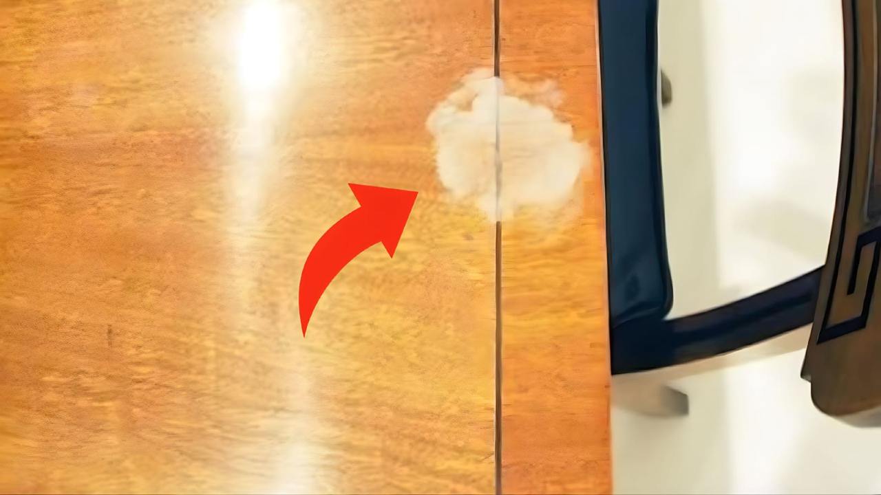 HEAT STAINS ON THE WOODEN TABLE, HOW TO ELIMINATE THEM IN A FLASH: THE SOLUTION
