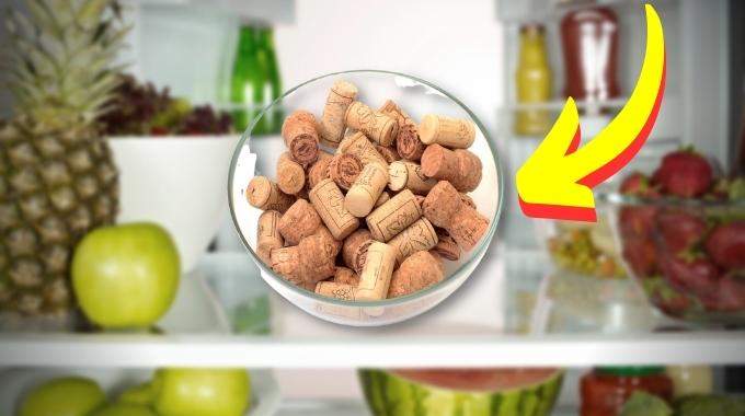 Why should you put corks in the fridge?