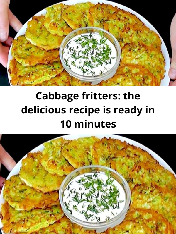 Cabbage fritters: the delicious recipe is ready in 10 minutes