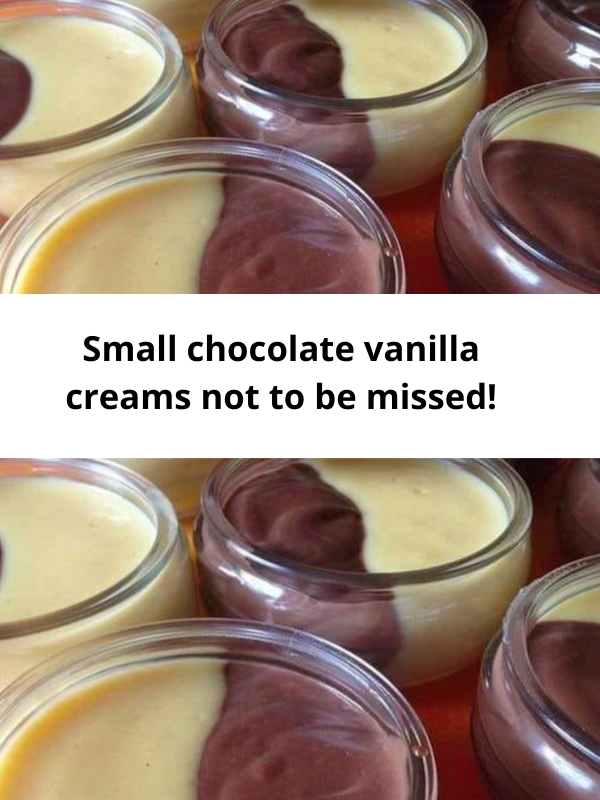 Small chocolate vanilla creams not to be missed!