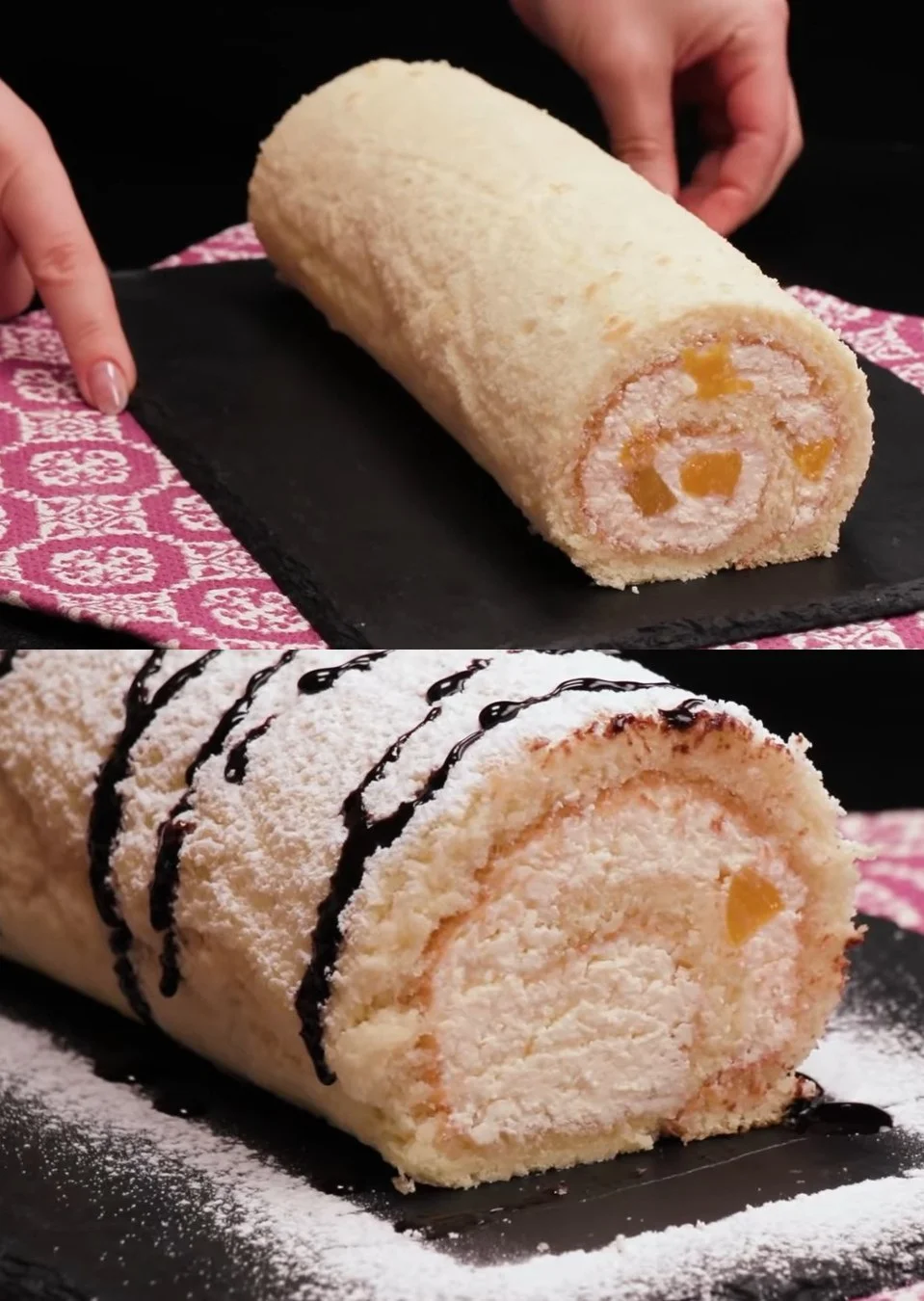 Mandarin sponge roll, the best roll in the world!