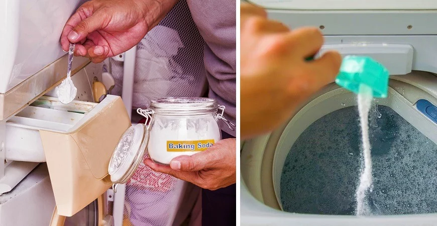 How to clean the washing machine with baking soda